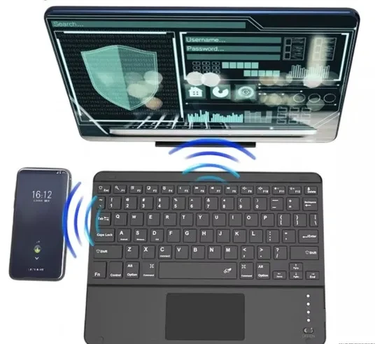 لوحة مفاتيح بلوتوث قابلة للشحن