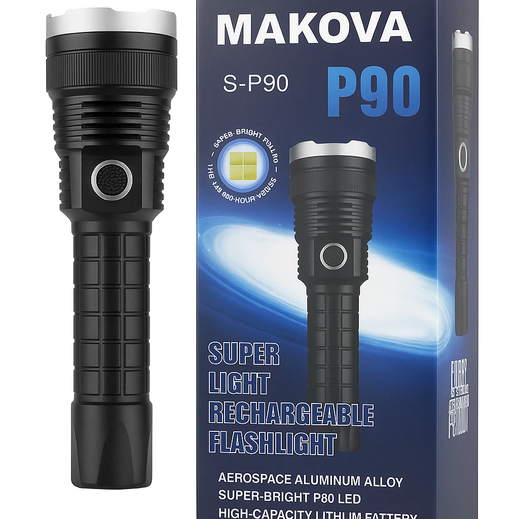 كشاف يدوي قوي P90 قابل للشحن