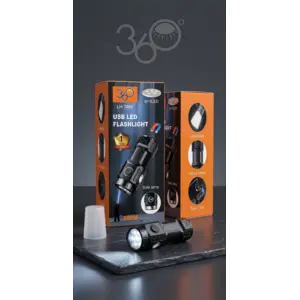 كشاف 360° LH-7050 التكتيكي المطور (قابلة لإعادة الشحن USB-C)