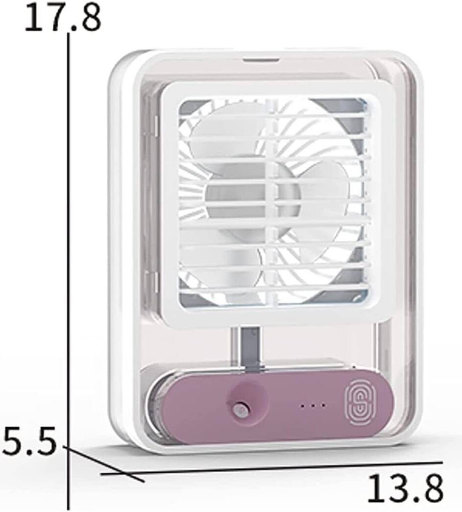 مروحة مكتب صغيرة مزودة برذاذ ماء