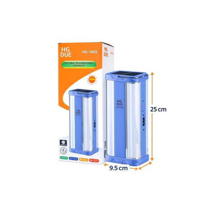 مصباح LED محمول وقابل لإعادة الشحن - HG-1665